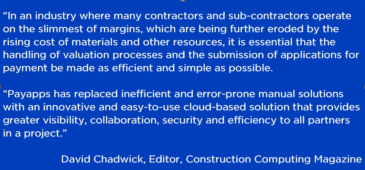 David Chadwick Construction Computing Magazine