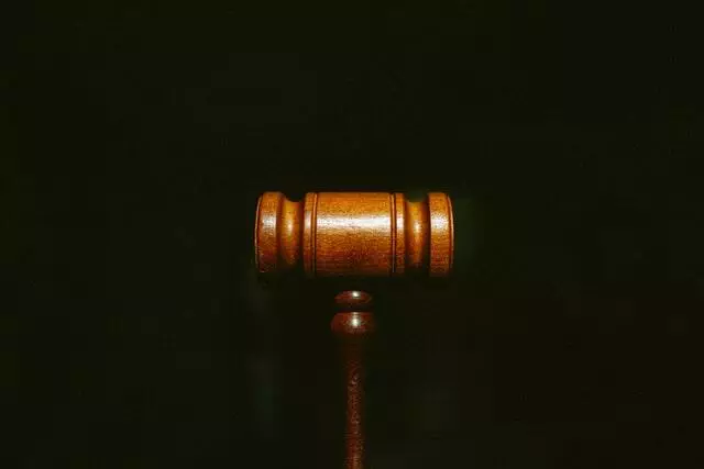 Wooden Court hammer for judge